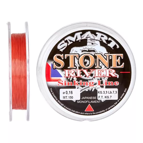 Жилка Smart Stone River Sinking 150m 0.12mm 2.0kg, Діаметр: 0.12mm, Розмотування: 150m, фото 